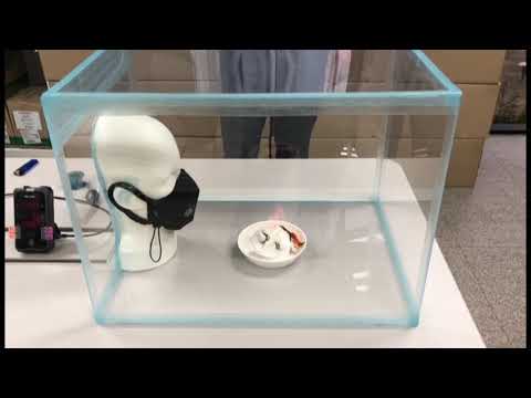 초미세먼지 실험 동영상 - 캠브리지마스크 착용 (Ultrafine dust experiment video - cambridge mask)
