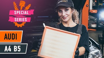 How to change air filter on AUDI A4 B5 Saloon [TUTORIAL AUTODOC]