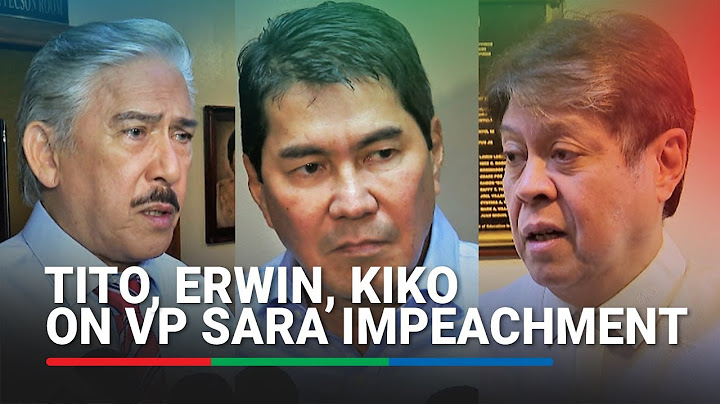 Incoming senators on VP Sara impeachment: What Kiko, Erwin, Tito said | ABS-CBN News