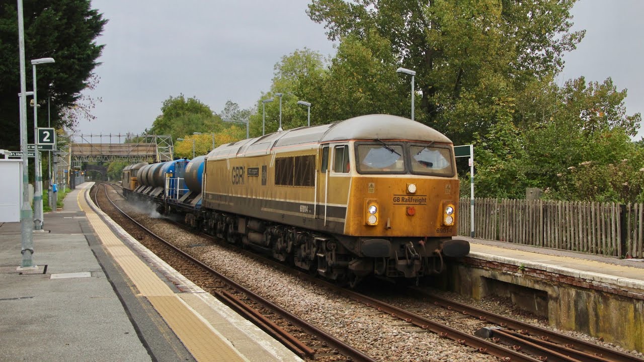 GBRf 69014 & 69001 pass Ashurst working 3W90 - 11/10/25 - YouTube