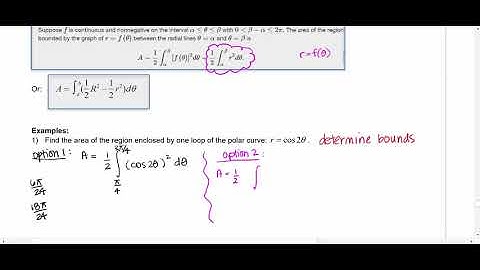 MAT230 Section 10.4 Areas of Polar Curves part 1