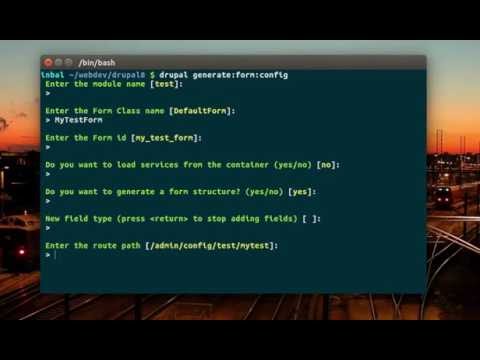 Drupal console create a form