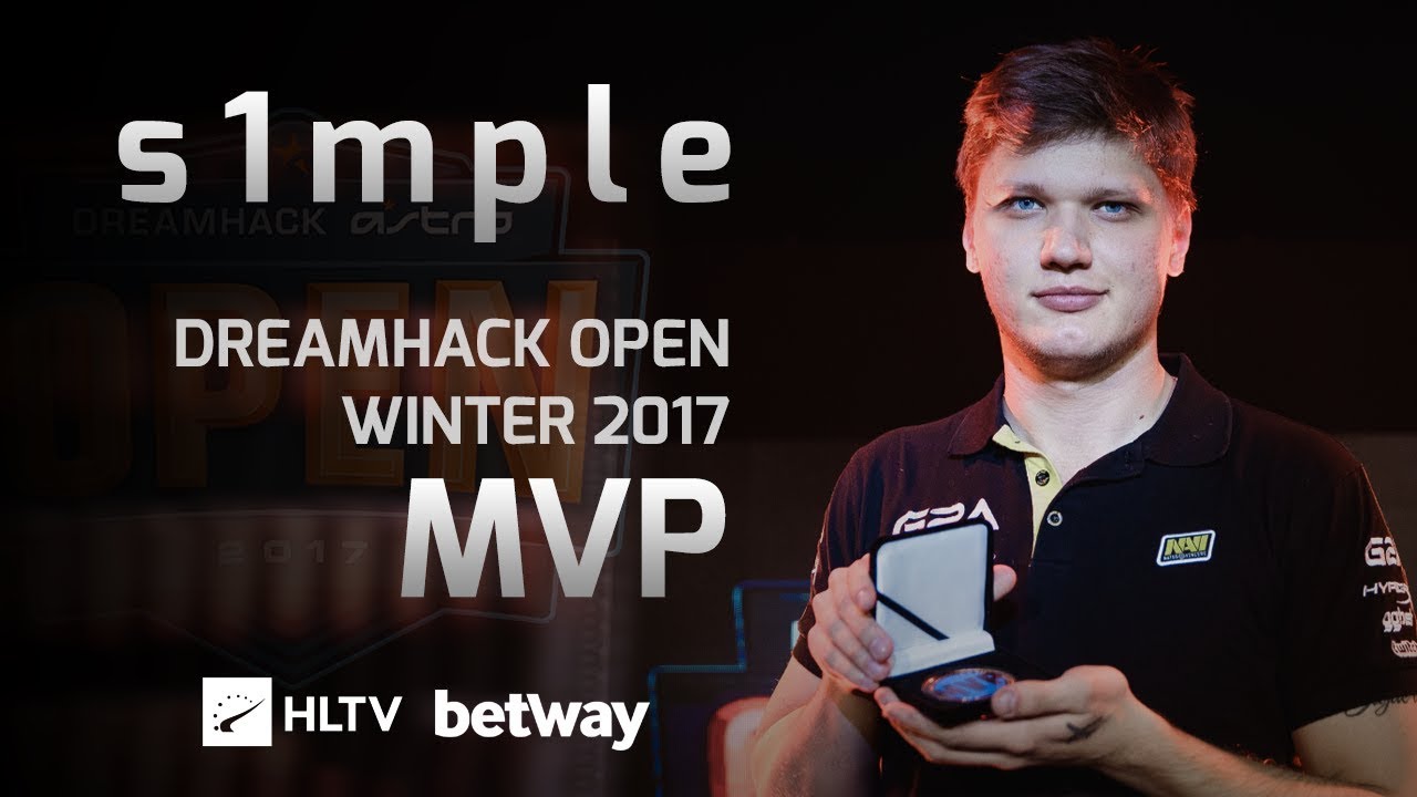 s1mple - HLTV MVP by Betway of DreamHack Open Winter 2017 ...