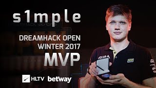 s1mple - HLTV MVP by Betway of DreamHack Open Winter 2017