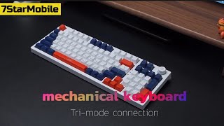 XO-KB-08 Wireless Tri-mode 96-key Mechanical Keyboard Satellite Shaft (Battery 1000mAh)