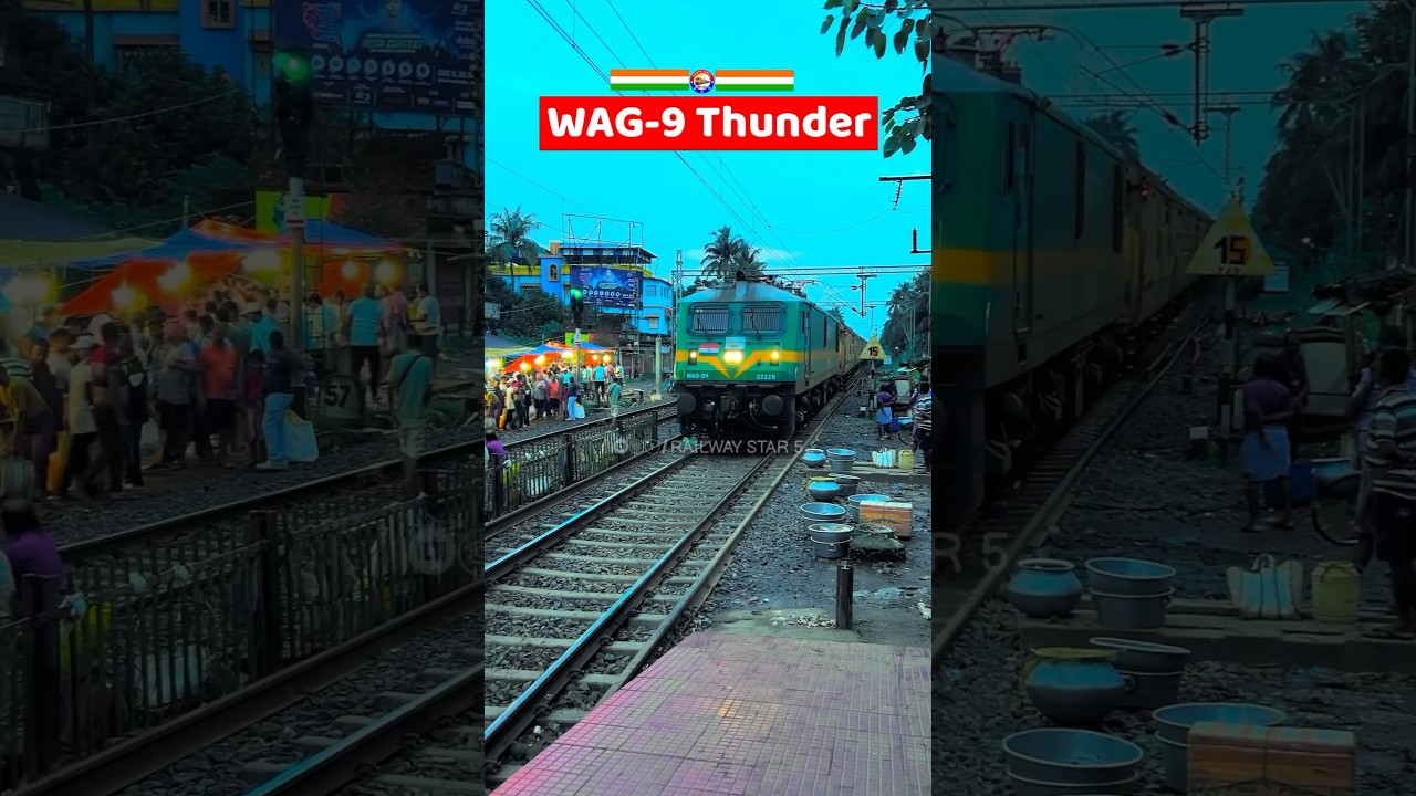 WAG-9 Thunder: Explosive Arrival at the Station 🚄🔥🇮🇳 