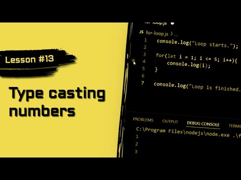 JavaScript For Beginners #13 | Type Casting Number - YouTube