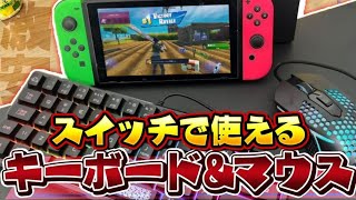 スイッチで使えるキーボードマウスって実際に使えるの？激安デバイスセットが色々とヤバすぎた…ｗ【フォートナイト】