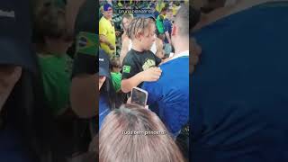 Bruna Biancardi compartilha momento fofo com Neymar durante Brasil x Haiti