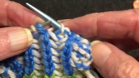 Fixing Mistakes in 2 Color Brioche Knitting 1/2