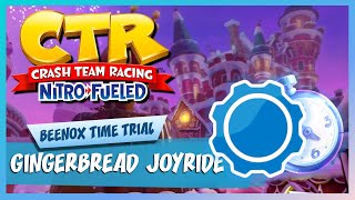 Gingerbread Joyride - Developer Time Trial (1:53:78 vs 1:54:51) | Crash Team Racing Nitro-Fueled