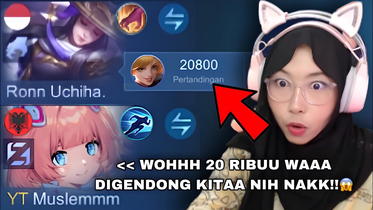 REAKSI STREAMER CEWE CANTIK IMELA MELIHAT FANNY 20K MATCH…☠️🤣
