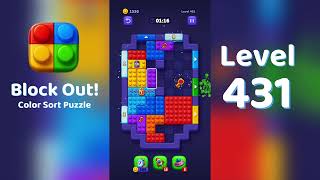 Block Out Level 431 Walkthrough 🧩 | All Levels Solution | Mini Boss