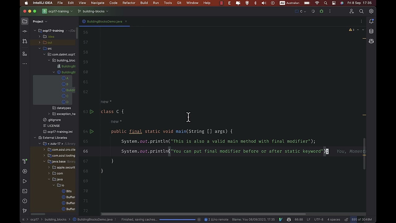 OCP 17 EP1: The Java Main Method