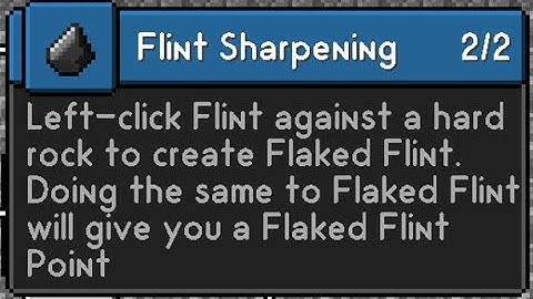SevTech Ages: Age 0 - Sharpening Flint Achievement