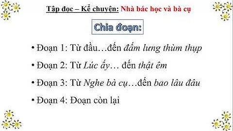 TẬP ĐỌC NHÀ BÁC HỌC VÀ BÀ CỤ (LOP3)