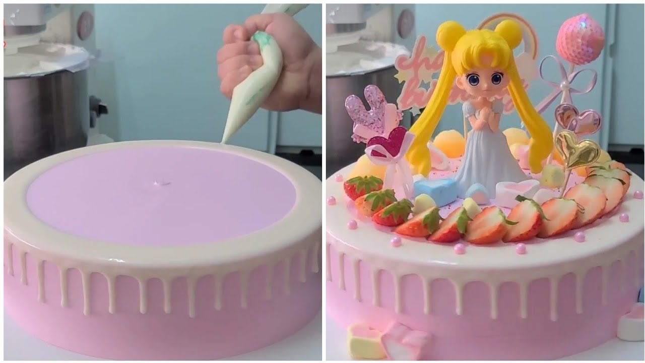 Mom Bakers Cake Decorating Ideas | Cake Decorating Tutorials Hacks | Mom Baker Fruit Cake |