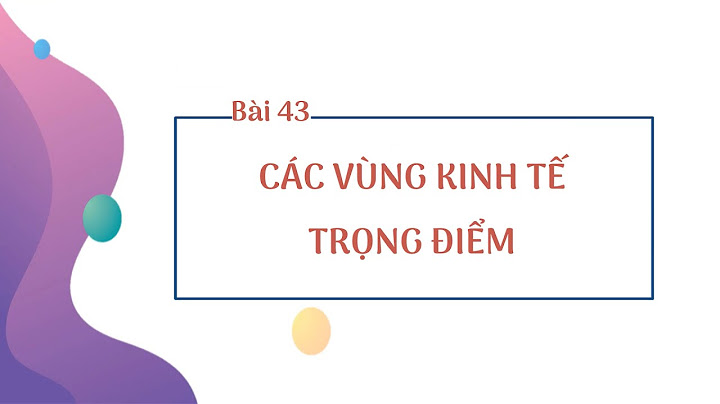 4 vùng kinh tế trọng điểm tiếng anh là gì năm 2024