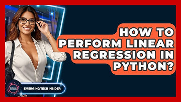 How To Perform Linear Regression In Python? - Emerging Tech Insider