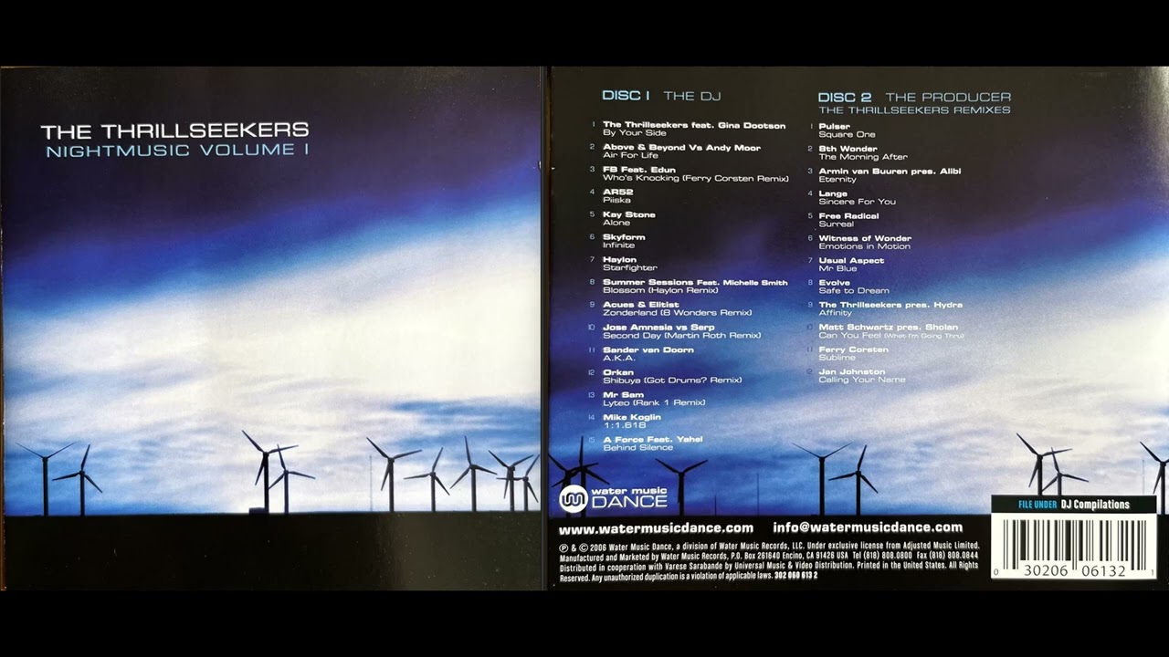 Thrillseekers - Night Music, Vol. 1 (2005) (Disc 1) (Classic