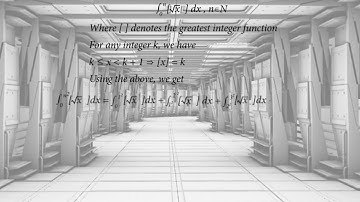 Defnite integrals involving greatest integer function