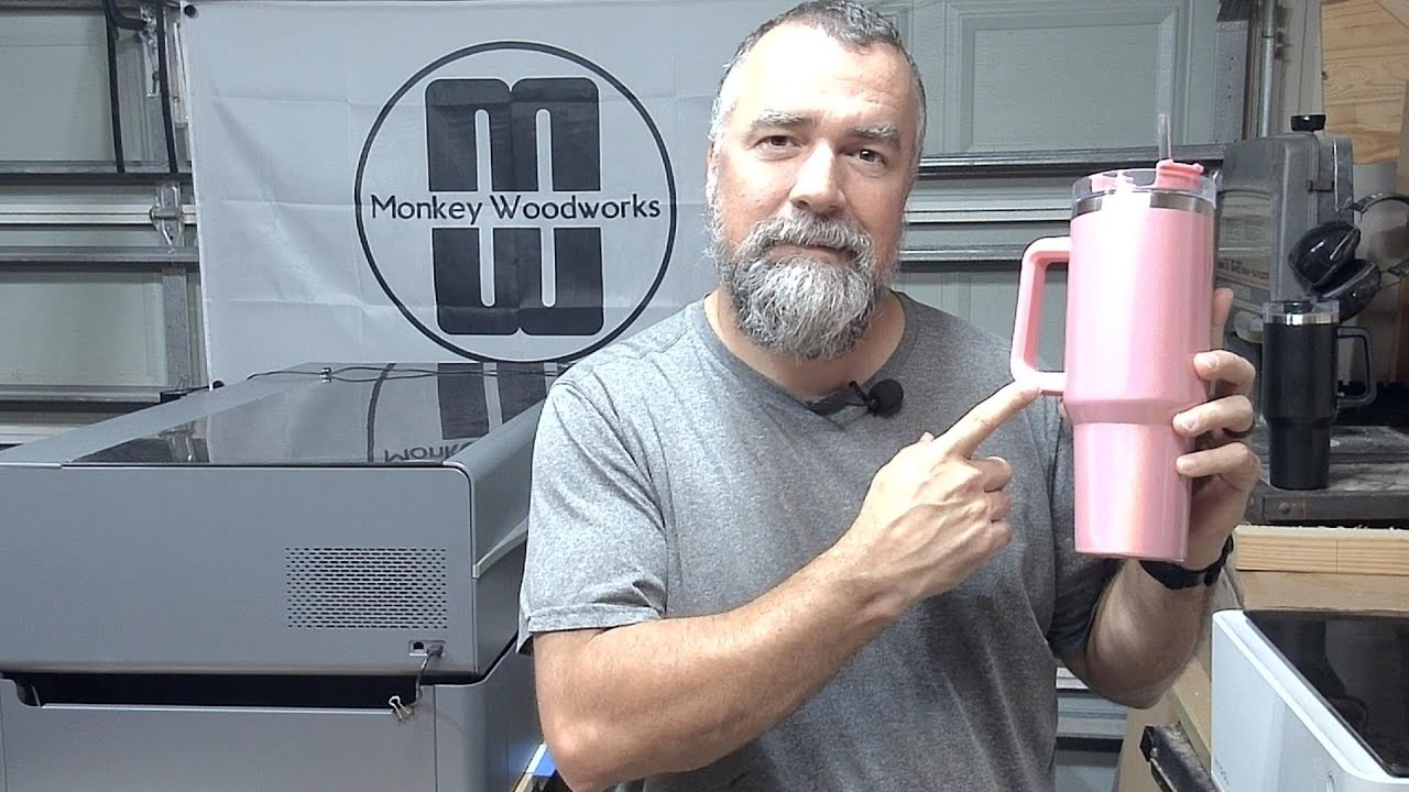 How to Engrave Metal Tumblers with RA2 Pro Attachment with xTool M1 -  Keeping it Simple