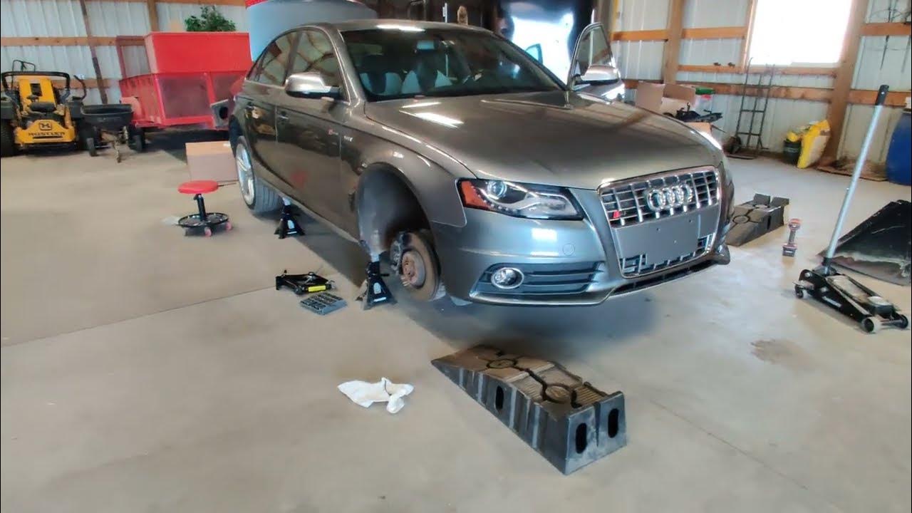 How to place your Audi B8 A4/A5/S4/S5 on jack stands! (All wheels off