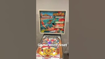 How to fix an em pinball that won’t reset