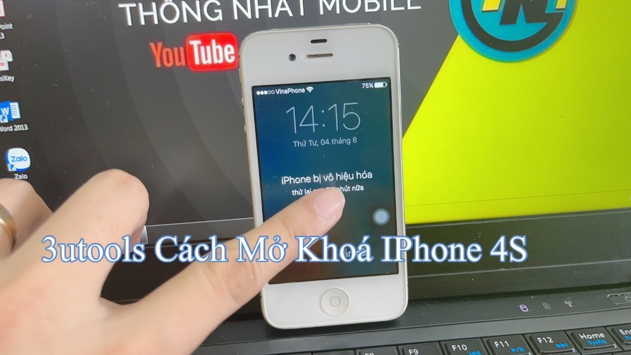 3uTools Cách Mở Khóa Iphone4S Bị Quyên mật Khẩu Bị Vô Hiệu Hóa. | Tổng hợp những tài liệu về cách bẻ khóa iphone 4s chuẩn nhất