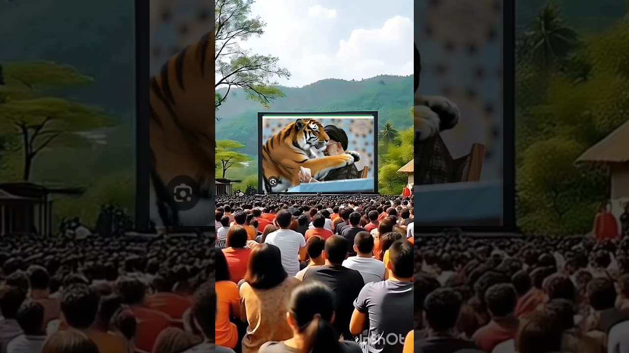 Ayatollah Khameni Tiger Ke sath video 📸