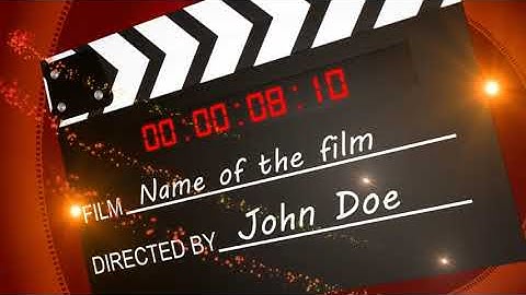 After Effects Clapper-Movie-Intro Template