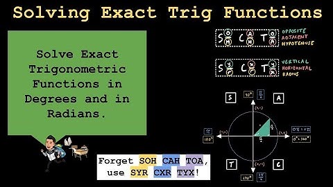 Finding Exact Values of Trig Functions (20 Practice Problems)