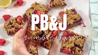 PB&J Crumble Bars