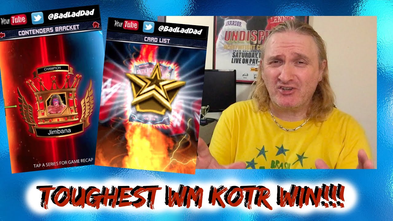 WWE SuperCard 2:108 : Toughest WrestleMania KOTR Win!!