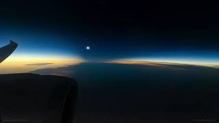 Eclipse Flight near Antarctica