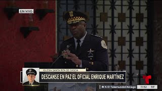 Superintendente Larry Snelling recuerda al oficial Enrique Martínez