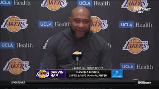 Darvin Ham PostGame Interview | Milwaukee Bucks vs Los Angeles Lakers