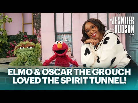 Jennifer Hudson Reunites with Elmo & Oscar the Grouch!
