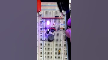 Music Made From Fast Flashing LED Passive Buzzer LDR Astable 555 Timer #howto #diy #electronics