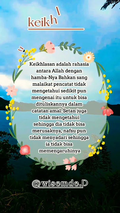 KEIKHLASAN||kata mutiara islami#shortsvideo #shorts