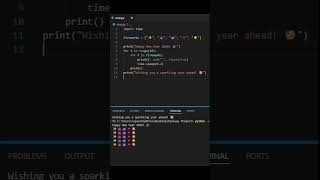 Happy new Year 2026 #python #happy #happynewyear