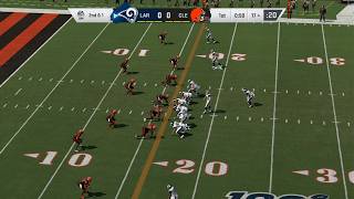 Madden NFL 20 Gameplay Cleveland Browns vs Los Angeles Rams