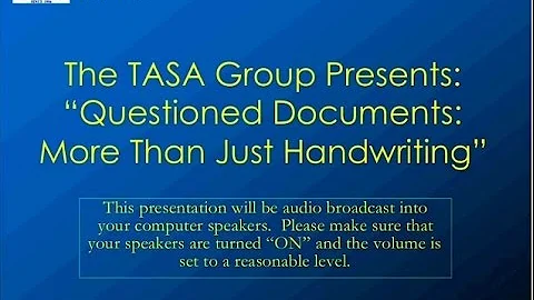 Questioned Documents: Not Just Handwriting