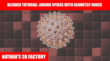 Blender Tutorial: Adding Spikes with Geometry Nodes | Nathan