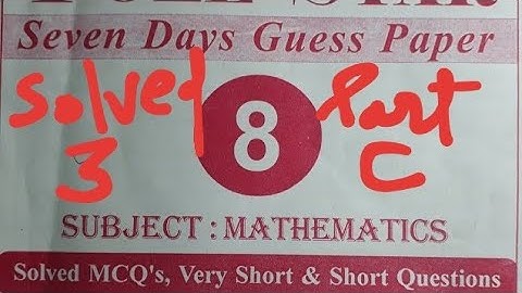 [Class 8 Math] 2023 PoleStar Solution Practice Set-3 Solved By - Pawan Sir