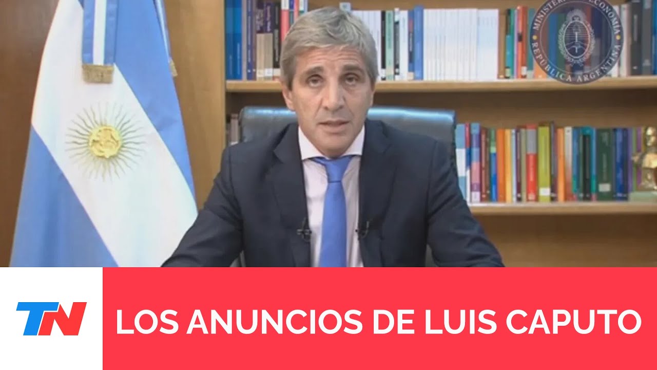 Luis Caputo anuncia sus primeras medidas como ministro de Economía ...