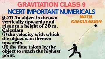 An object is thrown vertically upwards and rises to a height of 20 m.