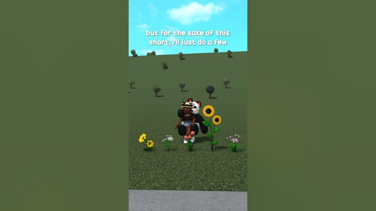 how i make flower bouquets in bloxburg shorts YouTube