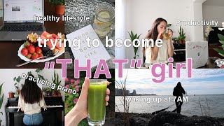My realistic &quot;that girl&quot; routine | How to be that girl, Healthy lifestyle, Productivity