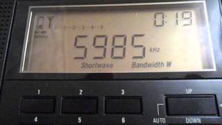 SW, 5985 kHz, 17:20 UTC, CNR - Swahili (суахили) language.